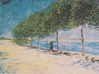 Promenade sur la rive de la Seine à Asnières